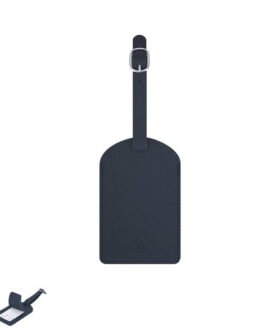 Identificador para maletas fabricado en PU Reciclado. Ideal para promociones y merchandising corporativo. Personalizable con tu logo.